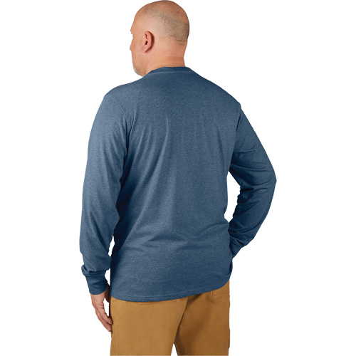 T-shirt de travail hybride, Hommes, Petit, Bleu Moffatt Supply & Specialties