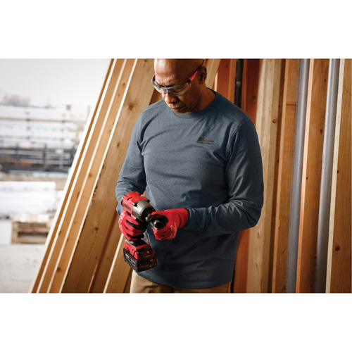 T-shirt de travail hybride, Hommes, Petit, Bleu Moffatt Supply & Specialties
