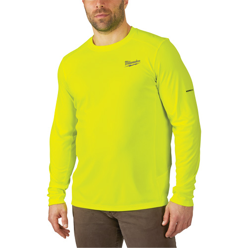 Workskin Lightweight High Visibility Shirt, Men's, 3X-Large, Yellow Moffatt Supply & Specialties