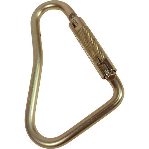 Offset D-Shaped Carabiner, Steel, 5000 lbs Capacity Moffatt Supply & Specialties
