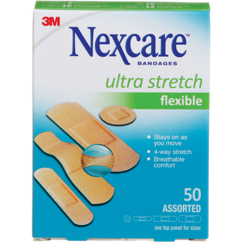 Pansements ultra-extensibles Nexcare, Assorti, Plastique, Non st&eacute;rile Moffatt Supply & Specialties