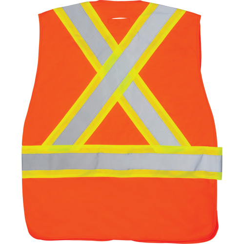 Veste d'arpenteur haute visibilit&eacute; conforme &agrave; la CSA, Orange haute visibilit&eacute;, T-Grand, Polyester Moffatt Supply & Specialties