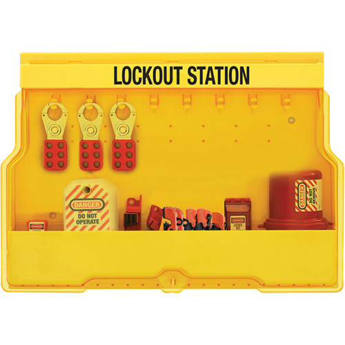 Station de cadenassage dappareils &eacute;lectriques de qualit&eacute; sup&eacute;rieure, Cadenas Aucune, Capacit&eacute; de 16, Cadenas Non compris Moffatt Supply & Specialties