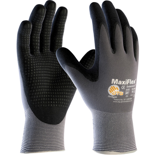 Gants compatibles avec les &eacute;crans tactiles ATG MaxiFlex Endurance, T-petit, R&ecirc;vetement Nitrile, Calibre 15, Enveloppe en Nylon/Lycra Moffatt Supply & Specialties