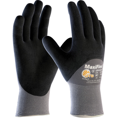 ATG MaxiFlex&reg; Ultimate Touchscreen Compatible Gloves, Large, Nitrile Coating, 15 Gauge, Nylon/Elastane Shell Moffatt Supply & Specialties
