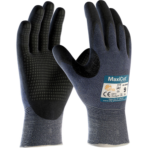 Gants ATG MaxiCut Ultra DT, Grand, Calibre 15, Rev&ecirc;tement Nitrile, ASTM ANSI niveau A3/EN 388 niveau 5/EN 388 niveau C Moffatt Supply & Specialties