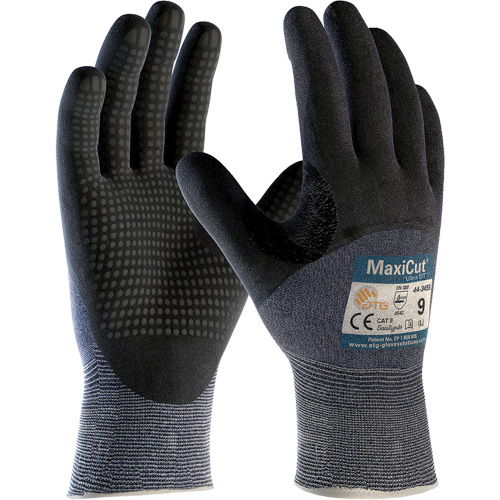 Gants ATG MaxiCut Ultra DT, Grand, Calibre 15, Rev&ecirc;tement Nitrile, ASTM ANSI niveau A3/EN 388 niveau 5/EN 388 niveau C Moffatt Supply & Specialties