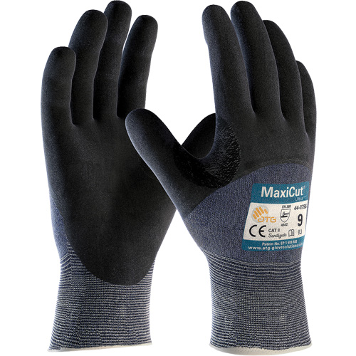 ATG MaxiCut&reg; Ultra Seamless Knit Cut Resistant Gloves, Large, 15 Gauge, Nitrile Coated, ASTM ANSI Level A3/EN 388 Level 5/EN 388 Level C Moffatt Supply & Specialties