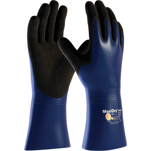 ATG MaxiDry&reg; Plus Chemical & Cut Resistant Gloves, Large, Nitrile Coating, Nylon/Elastane Shell Moffatt Supply & Specialties