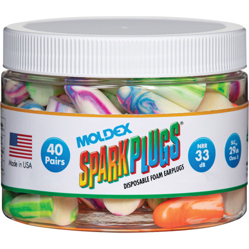 SparkPlugs Earplugs, Bulk - Canister Moffatt Supply & Specialties