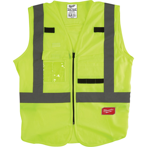 Safety Vest, High Visibility Lime-Yellow, Medium/Small Moffatt Supply & Specialties