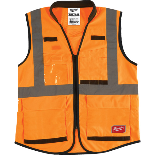 Performance Safety Vest, High Visibility Orange, 4X-Large/5X-Large Moffatt Supply & Specialties