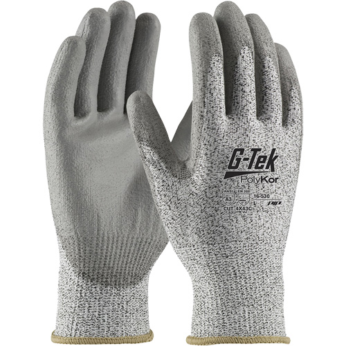 G-Tek&reg; PolyKor&reg; Cut-Resistant Glove, X-Small, 13 Gauge, Polyurethane Coated, ANSI/ISEA 105 Level 3 Moffatt Supply & Specialties