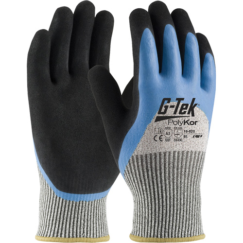 G-Tek&reg; PolyKor&reg; Insulated Cut-Resistant Glove, Small, 13 Gauge, Rubber Latex Coated, ANSI/ISEA 105 Level 3 Moffatt Supply & Specialties