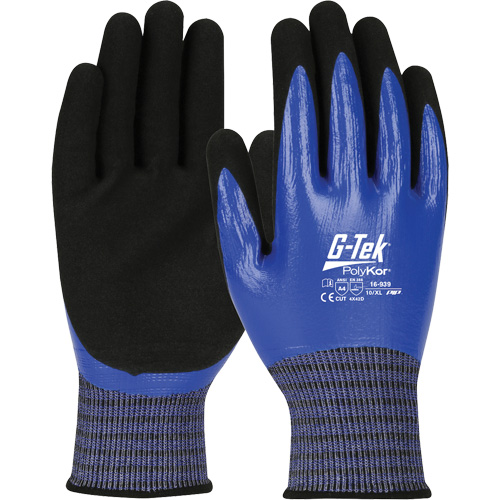 G-Tek&reg; PolyKor&reg; X7 Cut-Resistant Gloves, Small, 18 Gauge, Nitrile Coated, ANSI/ISEA 105 Level 4 Moffatt Supply & Specialties