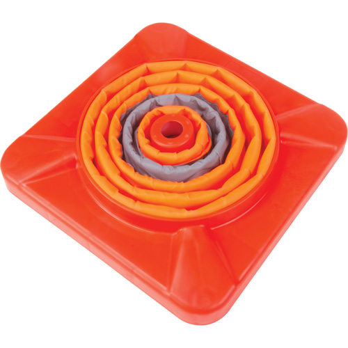 Collapsible Traffic Cone, 18" H, Orange Moffatt Supply & Specialties
