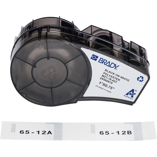 Harsh Environment Multi-Purpose Labels with Ribbon, Black Moffatt Supply & Specialties