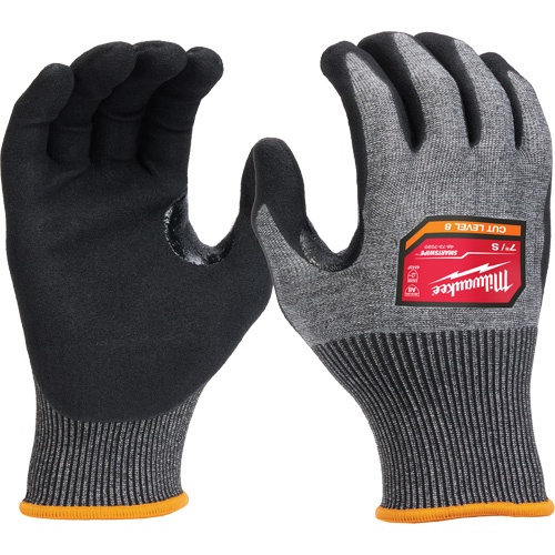 High-Dexterity Dipped Gloves, Size Small, 18 Gauge, Nitrile Coated, Nylon/Polyethylene/Tungsten Shell, ASTM ANSI Level A8/EN 388 Level F Moffatt Supply & Specialties