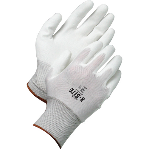 X-Site Coated Gloves, 6/X-Small, Polyurethane Coating, Nylon Shell Moffatt Supply & Specialties