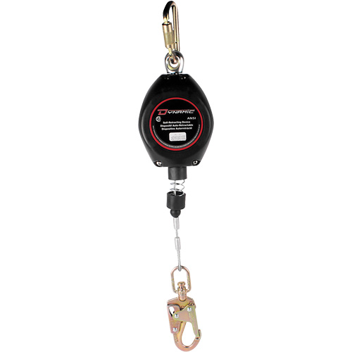 Dynamic Self-Retracting Lifeline, 20', Galvanized Steel, Swivel Moffatt Supply & Specialties