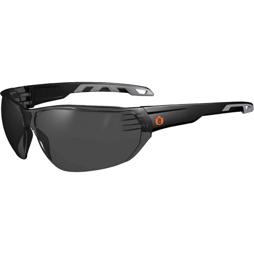 Skullerz VALI Frameless Safety Glasses, Smoke Lens, Anti-Scratch, ANSI Z87+/Meets/Exceeds CSA Z94.3 Moffatt Supply & Specialties