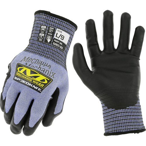 Gants r&eacute;sistants aux coupures SpeeKnit S2EC33, Taille Petit/7, Calibre 18, Rev&ecirc;tement Ur&eacute;thane, Enveloppe en PEHP/Tungst&egrave;ne, ASTM ANSI niveau A5/EN 388 niveau D Moffatt Supply & Specialties