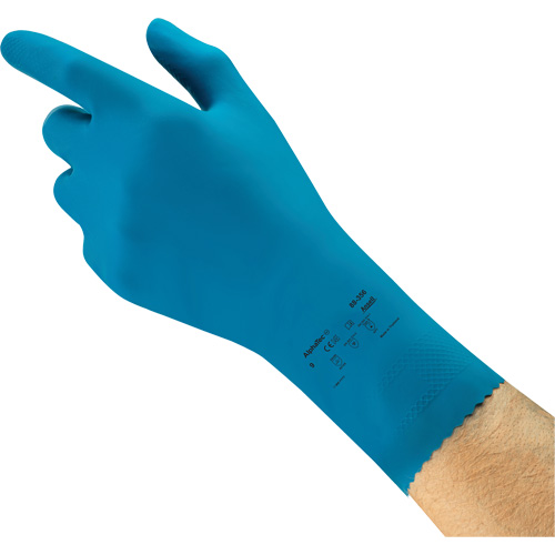 Gants r&eacute;sistants aux produits chimiques AlphaTec 88-356 pour l'industrie alimentaire, Taille 7, 12" lo, Latex de caoutchouc, 17 mils Moffatt Supply & Specialties