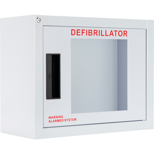 Standard Compact AED Cabinet with Alarm, Philips/Defibtech/Heartsine For, Non-Medical Moffatt Supply & Specialties