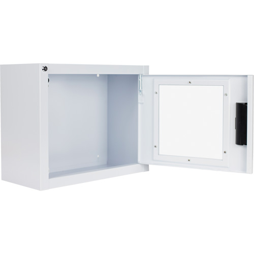 Standard Compact AED Cabinet with Alarm, Philips/Defibtech/Heartsine For, Non-Medical Moffatt Supply & Specialties