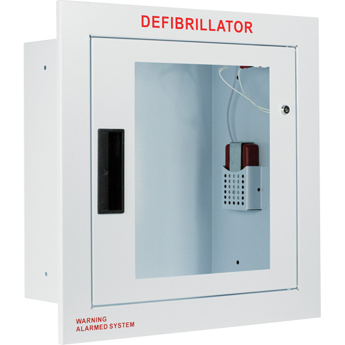 Grande armoire enti&egrave;rement encastr&eacute;e avec alarme, Zoll AED Plus/Zoll AED 3/Cardio-Science/Physio-Control Pour, Non m&eacute;dical Moffatt Supply & Specialties
