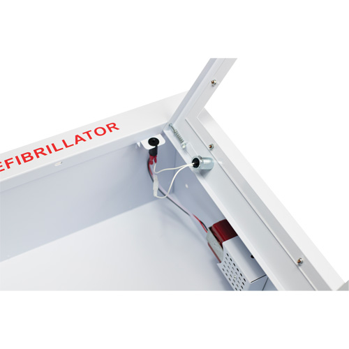 Grande armoire enti&egrave;rement encastr&eacute;e avec alarme, Zoll AED Plus/Zoll AED 3/Cardio-Science/Physio-Control Pour, Non m&eacute;dical Moffatt Supply & Specialties
