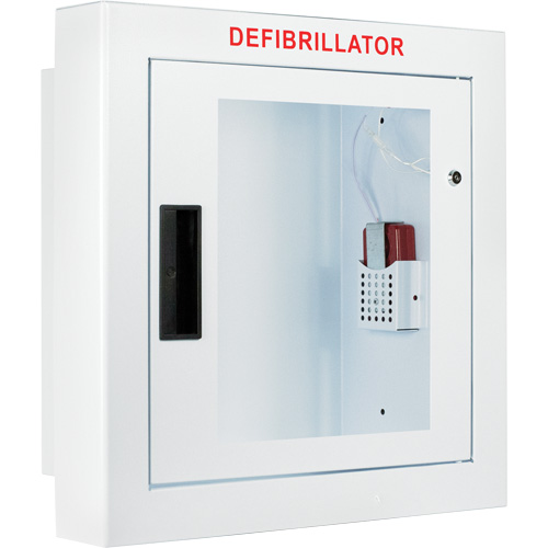 Semi-Recessed Large Cabinet with Alarm, Zoll AED Plus&reg;/Zoll AED 3/Cardio-Science/Physio-Control For, Non-Medical Moffatt Supply & Specialties