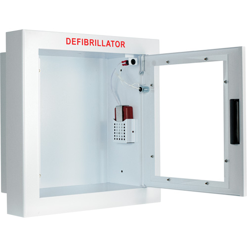 Semi-Recessed Large Cabinet with Alarm, Zoll AED Plus&reg;/Zoll AED 3/Cardio-Science/Physio-Control For, Non-Medical Moffatt Supply & Specialties