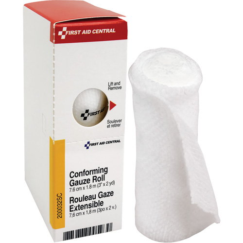 Recharge de bandage en gaze &eacute;tirable et conforme SmartCompliance, Rouleau, 6' lo x 3" la, St&eacute;rile, Dispositif m&eacute;dical Classe 1 Moffatt Supply & Specialties