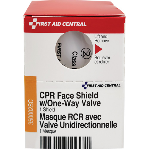 SmartCompliance&reg; Refill CPR Faceshield with One-Way Valve, Single Use Faceshield, Class 2 Moffatt Supply & Specialties