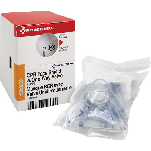 SmartCompliance&reg; Refill CPR Faceshield with One-Way Valve, Single Use Faceshield, Class 2 Moffatt Supply & Specialties