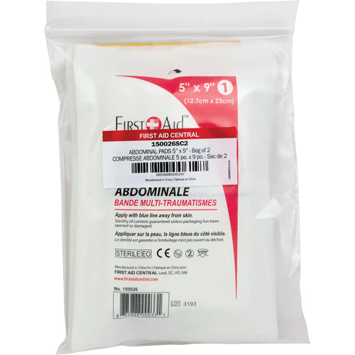 Recharge tampons pour trauma abdominal SmartCompliance Moffatt Supply & Specialties