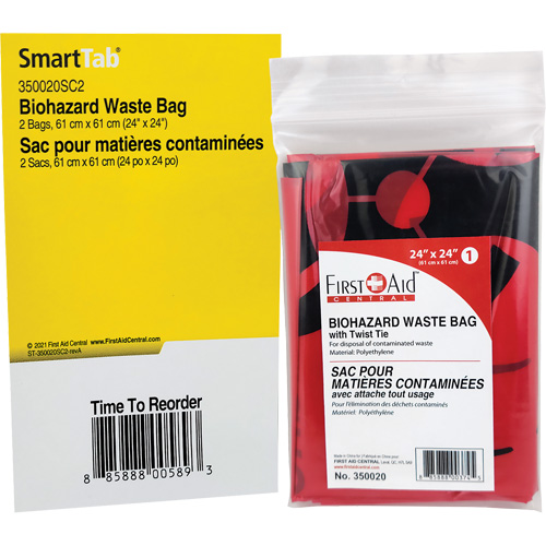SmartCompliance&reg; Refill Waste Bags, Bio-Hazard, 24" L x 24" W Moffatt Supply & Specialties
