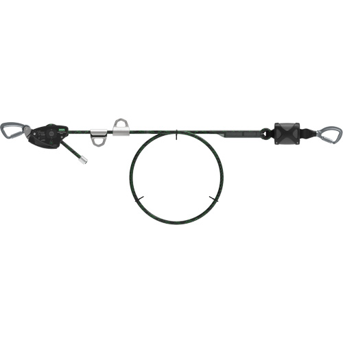 100' Rope Temporary Horizontal Lifeline, Kernmantle Moffatt Supply & Specialties