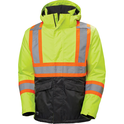 Veste d'hiver Alta, Polyester, Noir/Jaune lime haute visibilit&eacute;, Petit Moffatt Supply & Specialties