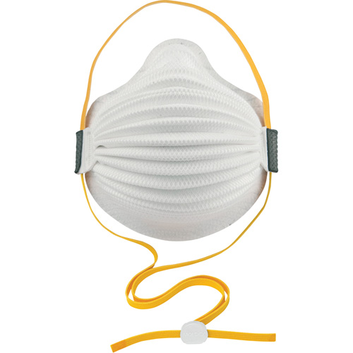 Respirateur AirWave jetable avec SmartStrap et garniture d'&eacute;tanch&eacute;it&eacute; int&eacute;grale en mousse, P95, Certifi&eacute; NIOSH, Moyen/grand Moffatt Supply & Specialties