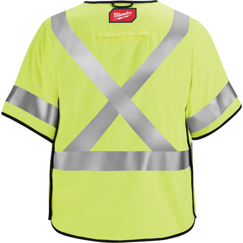 Breakaway Mesh Safety Vest, Black/High Visibility Lime-Yellow, Medium/Small Moffatt Supply & Specialties