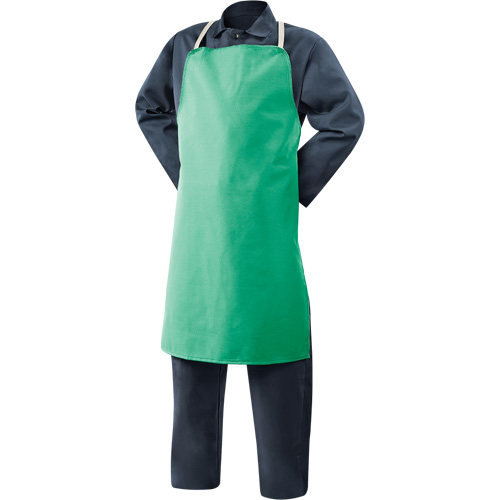 Tablier en coton ignifuge Weldlite, Salopette, 36" lo, Vert Moffatt Supply & Specialties