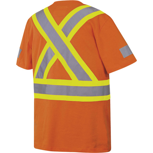 6978 Safety T-Shirt, Cotton, Large, Orange Moffatt Supply & Specialties