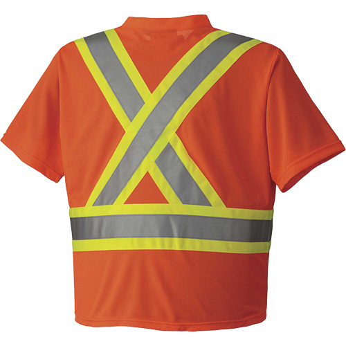 6979 Micro Mesh Traffic T-Shirt, X-Small, High Visibility Orange Moffatt Supply & Specialties