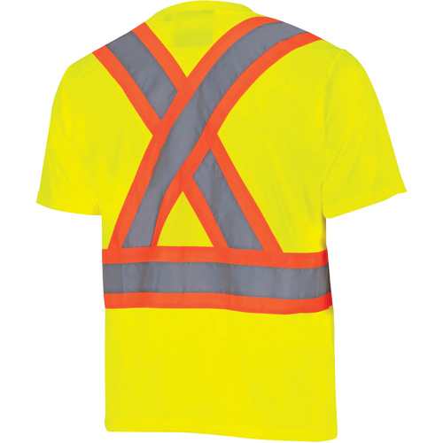 6991 Chandail de s&eacute;curit&eacute; en il-de-perdrix, Polyester, 3T-Grand, Jaune lime haute visibilit&eacute; Moffatt Supply & Specialties