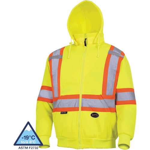 6925 Hoodie, X-Small, High Visibility Yellow Moffatt Supply & Specialties