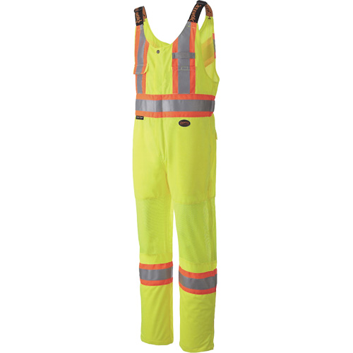 6000 Safety Overalls, Polyester, X-Small, High Visibility Lime-Yellow Moffatt Supply & Specialties