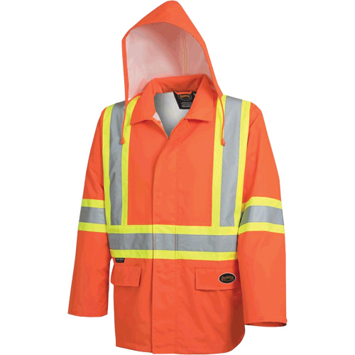 5626 Veste de s&eacute;curit&eacute; The Rock 300D imperm&eacute;able, Polyester, Orange haute visibilit&eacute;, Petit Moffatt Supply & Specialties