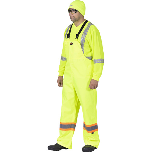 5629 Salopettes The Rock 300D, Polyester, Petit, Jaune lime haute visibilit&eacute; Moffatt Supply & Specialties
